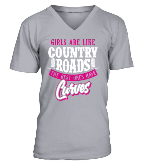 Girls Women Country Music Western Boots V-Neck T-shirt