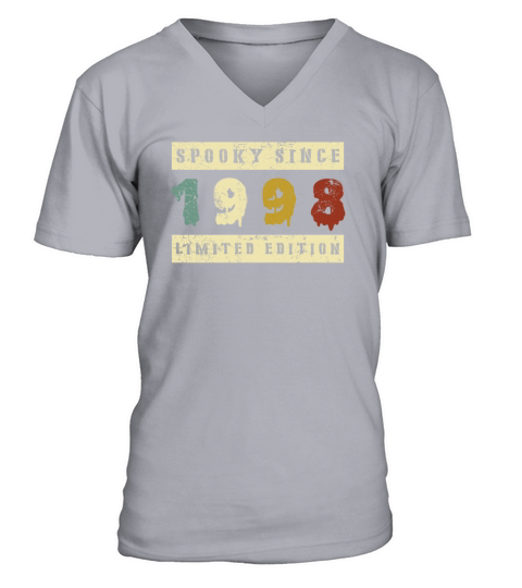 Halloween Spooky Since 1998 Retro Birth Year V-Neck T-shirt