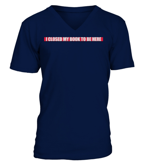 I closed my book V-Neck T-shirt