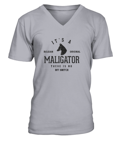 Its a Belgian Original Maligator, There is no off switch V-Neck T-shirt