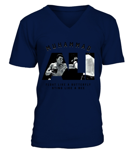Muhammad Ali Float Like A Butterfly Sting Like A Bee shirt V-Neck T-shirt