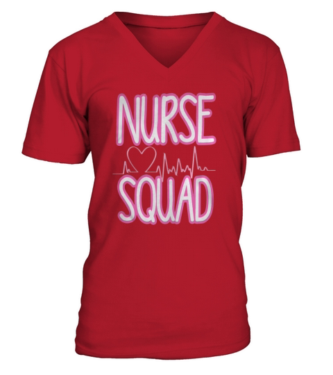 NURSE SQUAD Tshirts V-Neck T-shirt