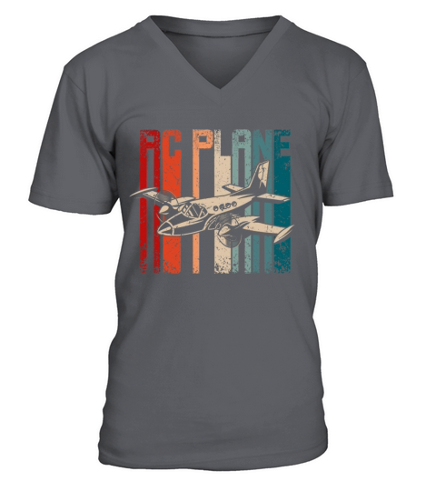 Retro Vintage RC Plane V-Neck T-shirt