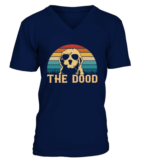 The Dood Goldendoodle Vintage V-Neck T-shirt