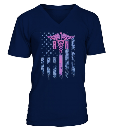 The-Official-Nurse-Flag shirt V-Neck T-shirt