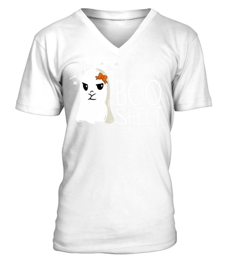 This Is Some Boo Sheet Halloween Ghost Funny Women V-Neck T-shirt