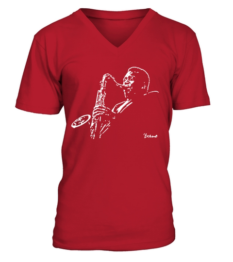 Trane John Coltrane Fan V-Neck T-shirt