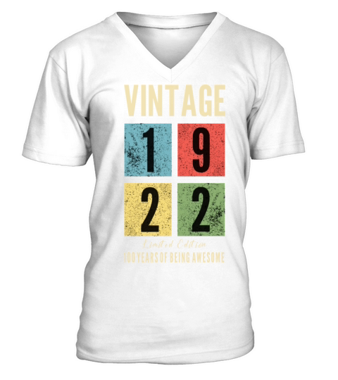 vintage 1922 Limited Edition V-Neck T-shirt