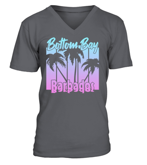 Vintage Bottom Bay Barbados Sunset V-Neck T-shirt