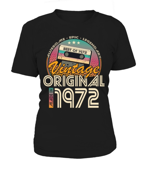 50th birthday vintage 1972 made in 1972 Women's T-Shirt