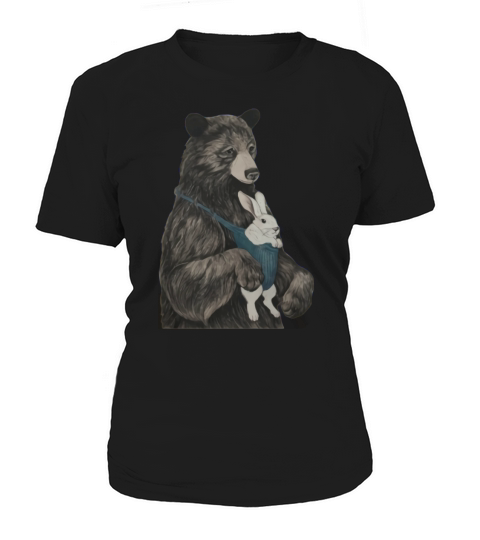 Bear taking baby bunny Women's T-Shirt