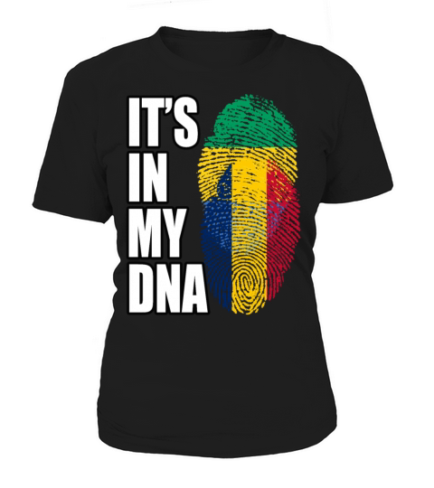 Gambian And Chadian Mix Heritage DNA Flag Women's T-Shirt