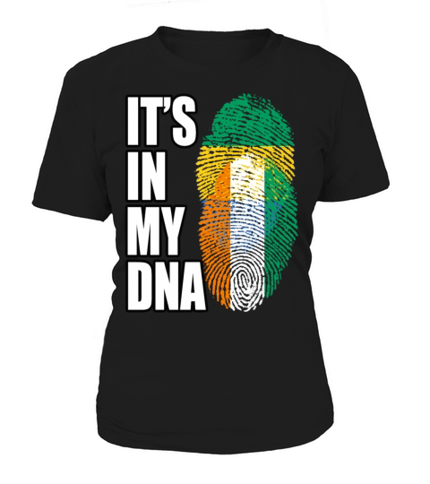 Gambian And Ivorian Mix Heritage DNA Flag Women's T-Shirt