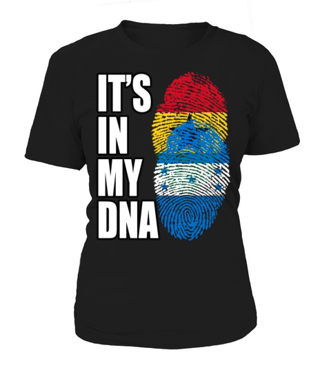 Ghanaian And Honduran Mix Heritage DNA Flag Women's T-Shirt