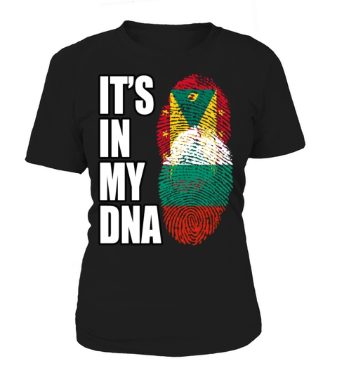 Grenadian And Bulgarian Mix Heritage DNA Flag Women's T-Shirt