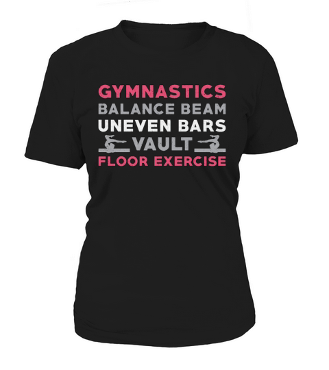 Gymnastics Balance Beam Uneven Bars Vault Gymnast Women's T-Shirt