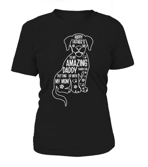 Happy Fathers Day Best Dog Dad Ever Women's T-Shirt