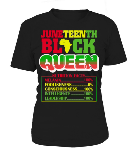 Juneteenth Black Queen Nutritional 4th Of July Women's T-Shirt