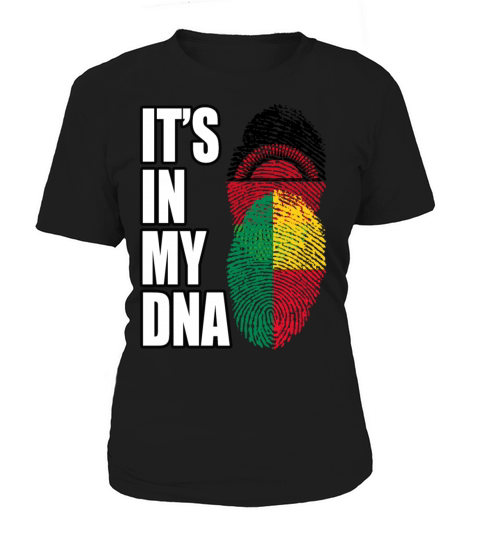Malawian And Benin Mix Heritage DNA Flag Women's T-Shirt