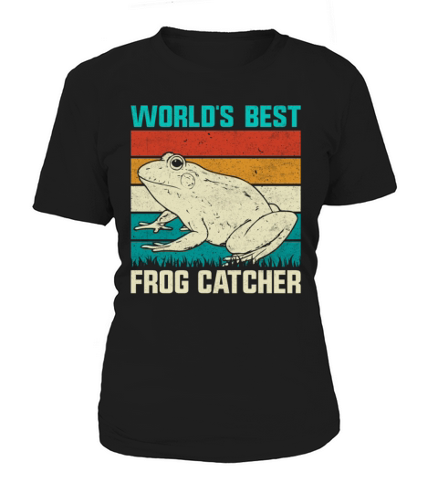 Worlds Best Frog Catcher Retro Vintage Style Frog Women's T-Shirt