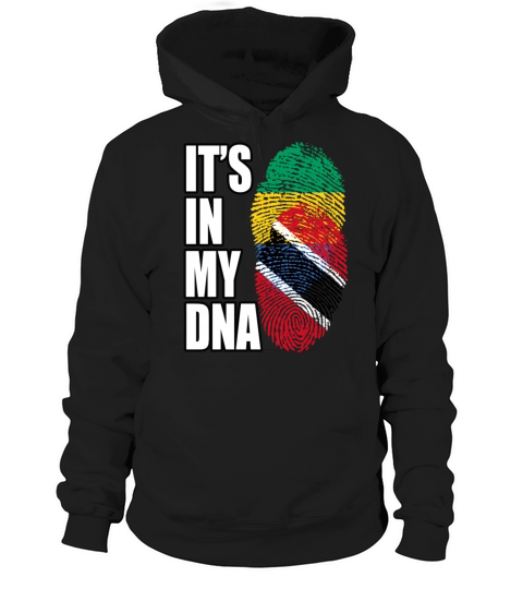 Gambian And Trinidad Tobago Mix Heritage DNA Flag Hoodie Unisex