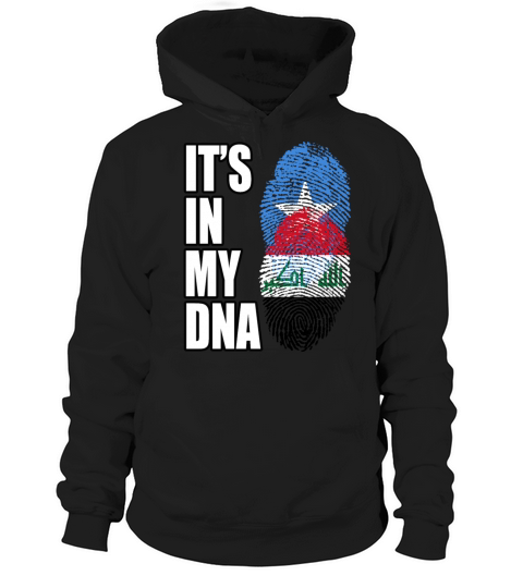 Somali And Iraqi Vintage Heritage DNA Flag Hoodie Unisex