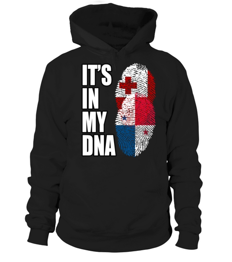 Tongan And Panamanian Mix Heritage DNA Flag Hoodie Unisex