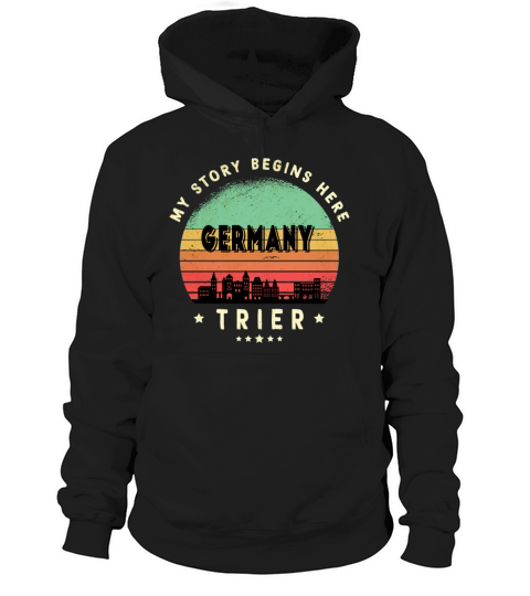 Trier Skyline Design Hoodie Unisex