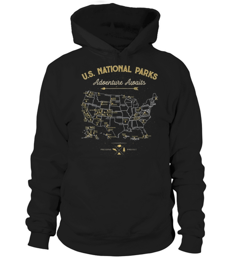 U.S national parks adventure awaits Hoodie Unisex