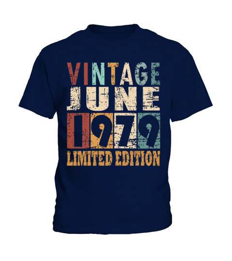 1979 vintage born in June gift Kids T-Shirt