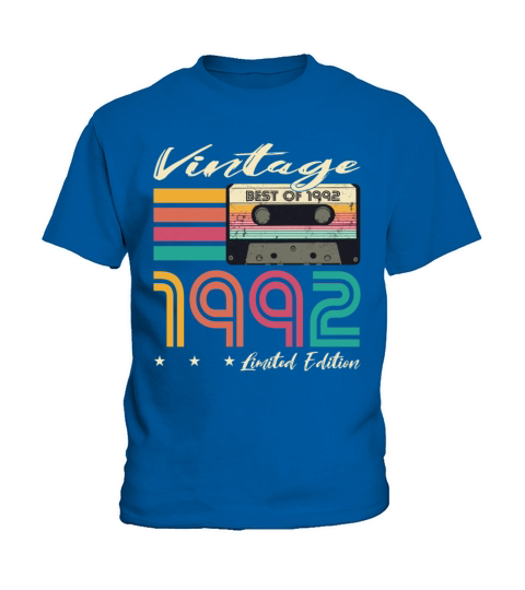 30th birthday vintage 1992 limited edition Kids T-Shirt