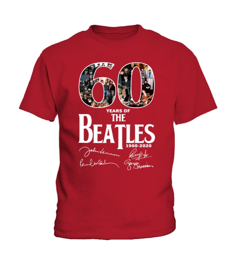 60 Years Of The Beatles 1960 2020 Signatures shirt Kids T-Shirt