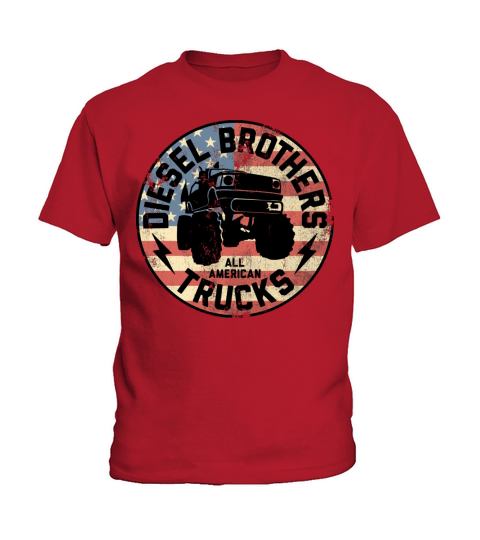 Diesel Brothers Flag Truck Seal Vintage Graphic Kids T-Shirt