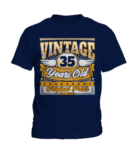 Funny 35th Birthday Shirt Vintage 35 Years Old SHIRT TSHIRT HOODIE Kids T-Shirt