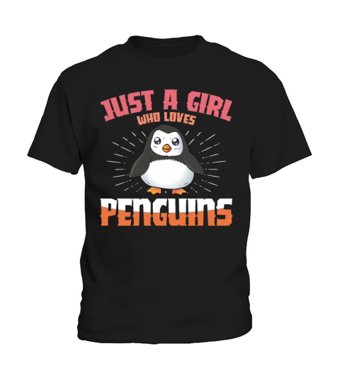 Funny Penguin Animal Bird Cute Fun Lovers Kids T-Shirt