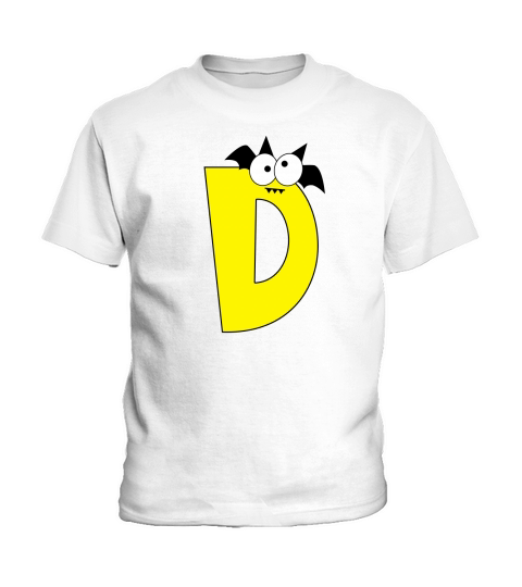 Halloween Alphabets Clipart D Kids T-Shirt