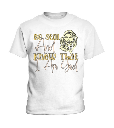 Happy Be Still Fun Religious Christian Retro Vinta Kids T-Shirt