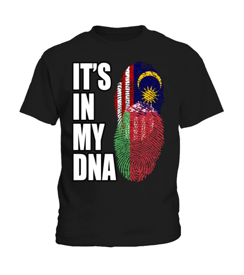 Malaysian And Belarusian Mix Heritage DNA Flag Kids T-Shirt