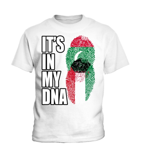 Maldivian And Kuwaiti Mix Heritage DNA Flag Kids T-Shirt