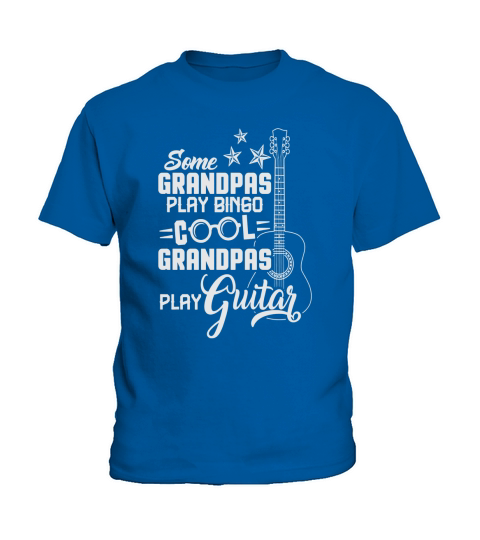 Mens Cool Grandpas Play Guitar Grandpa T-Shirt Kids T-Shirt