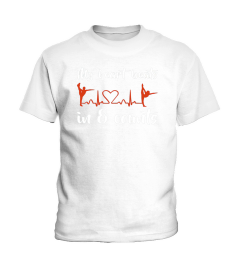 My Heart Beats in 8 Counts Dancing Graphic T-Shirt T-Shirts LIMTED EDITION Kids T-Shirt