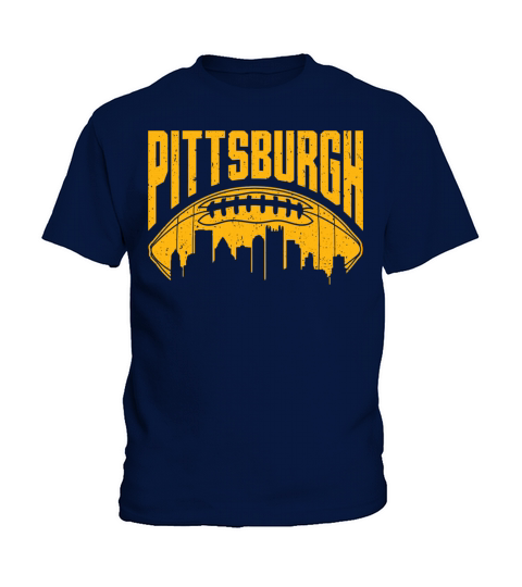 Pittsburgh Football Vintage Pa Cityspace S L City Kids T-Shirt
