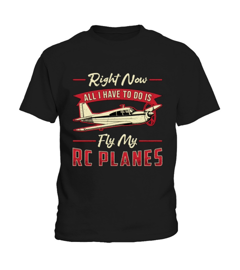 RC Plane Airplane Aircraft Pilot Fly My RC Planes Kids T-Shirt
