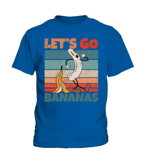 Retro Vintage Lets Bananas Funny Butt Banana Kids T-Shirt