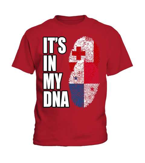 Tongan And Panamanian Mix Heritage DNA Flag Kids T-Shirt