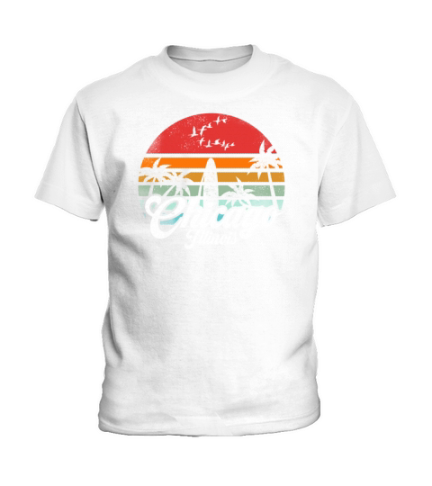 Vintage Chicago Illinois Surfing Retro Surf Cool Kids T-Shirt