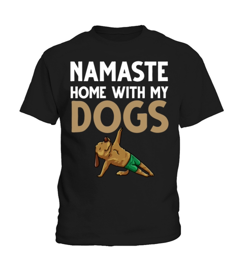 Yoga Dog Beginner Workout Poses Quotes Meditation Kids T-Shirt