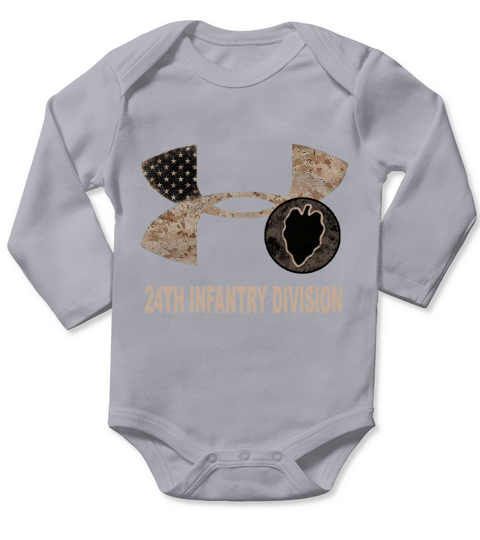 24th Infantry Division Long Sleeve Baby One-Piece