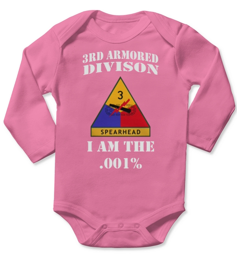 3rd Armored Division spearhead Long Sleeve Baby One-Piece