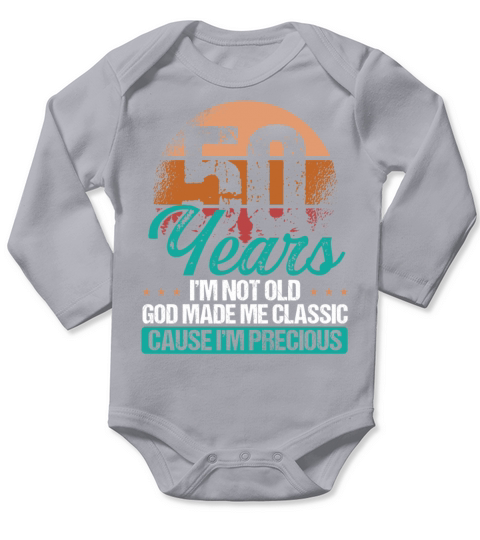 50th Birthday Idea for Her 50 years old for Mom Long Sleeve Baby One-Piece